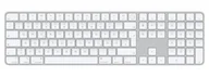 Klawiatury - Nowa Oryginalna Klawiatura Apple Magic Keyboard White Touch Id Numpad German A2520 - miniaturka - grafika 1
