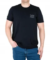 Koszulki męskie - T-shirt Lee SUBTLE LOGO TEE 112365455 Unionall Black XL - miniaturka - grafika 1