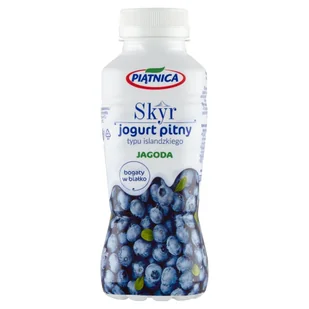 Piątnica - Skyr jogurt typu islandzkiego jagoda - Kefiry, jogurty, maślanki - miniaturka - grafika 1