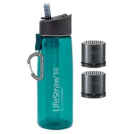 Butelki filtrujące - LifeStraw Go Zielona butelka filtrująca 0,65L z dodatkowymi wkładami - miniaturka - grafika 1