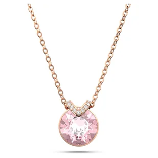 Naszyjnik Swarovski - Bella V, Pink, Rose Gold 5662088 - Naszyjniki - miniaturka - grafika 1