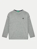 Swetry dla chłopców - United Colors Of Benetton Sweter 1041H1025 Szary Regular Fit - miniaturka - grafika 1