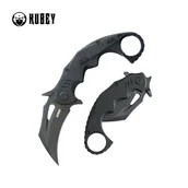 Noże - Nóż składany Kubey Mini Wrath Black G10, Blackwashed 14C26N by MUZI Design (KU262E) - miniaturka - grafika 1