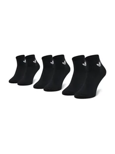 adidas Zestaw 3 par wysokich skarpet unisex Mid-Cut Crew FM0643 Czarny - Skarpetki damskie - miniaturka - grafika 1