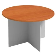 Stoły i stoliki do biura - B2B Partner Stół konferencyjny 1200 mm, okrągły, czereśnia 610715 - miniaturka - grafika 1