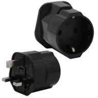 Gniazdka elektryczne - Adapter Gniazdka Przejściówka Eu-Uk Polska Anglia - miniaturka - grafika 1