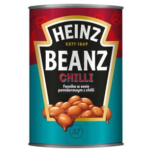 Heinz Fasolka w sosie pomidorowym z chilli Heinz Beanz 390 g - Mieszanki warzywne, sałatki - miniaturka - grafika 1