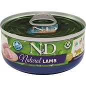Mokra karma dla kotów - Karma dla kota FARMINA N&D Natural Jagnięcina 70 g - miniaturka - grafika 1