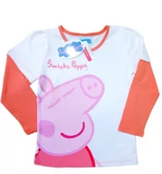Koszulki dla dziewczynek - EplusM, Koszulka dziewczęca z długim rękawem, Świnka Peppa, rozmiar 92 - miniaturka - grafika 1