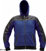 Odzież robocza - CERVA CREMORNE bluza - męska bluza z suwakiem, kaptur, 55% bawełna, 45% poliester - granatowy 3XL - miniaturka - grafika 1