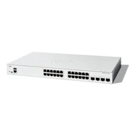 Pozostałe akcesoria sieciowe - - Cisco - Cisco Catalyst 1300-24T-4G - Switch - C3 - Zarządzany - 24 x 10/100/1000Base-T + 4 x Gigabit SFP - Możliwość montażu w stojaku - miniaturka - grafika 1