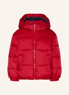 Tommy Hilfiger Kurtka Pikowana Z Odpinanym Kapturem rot - Moda i Uroda OUTLET - miniaturka - grafika 1