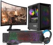 Zestawy komputerowe - Komputer Zestaw Ryzen 5 3600 RX 6600 16GB SSD 1TB M.2 W11 24" - miniaturka - grafika 1