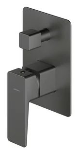 Omnires Parma bateria prysznicowo-wannowa podtynkowa grafit PM7435GR - Baterie podtynkowe - miniaturka - grafika 1