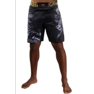 Spodnie sportowe męskie - Venum Fightshorts Spodenki MMA Wolf Atak Black/Grey - miniaturka - grafika 1