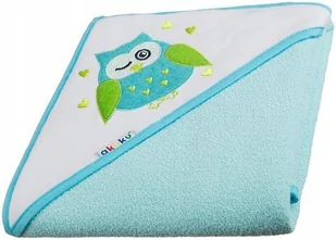Akuku A1246 Okrycie kąpielowe 100x100 cm 100% bawełna turkus - Okrycia kąpielowe dla dzieci - miniaturka - grafika 2