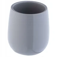 Kubki na szczoteczki do zębów - Kubek łazienkowy Cervia 10 cm, szary - miniaturka - grafika 1
