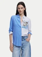 Koszule damskie - Desigual Koszula A Perfect Ride 25SWCW36 Niebieski Regular Fit - miniaturka - grafika 1
