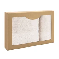 Ręczniki - Zestaw 2 ręczników Solano Krem 50x90+70x140 Darymex - miniaturka - grafika 1