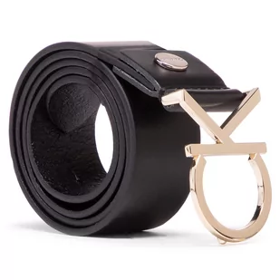 Calvin Klein Pasek Damski Ck Adj.Logo Belt 3.5Cm K60K602141 910 - Paski - miniaturka - grafika 1