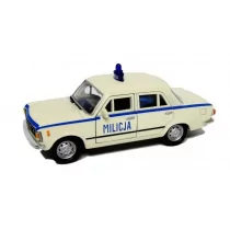 Fiat 125p 1:39 Milicja biały WELLY - Samochody i pojazdy dla dzieci - miniaturka - grafika 2
