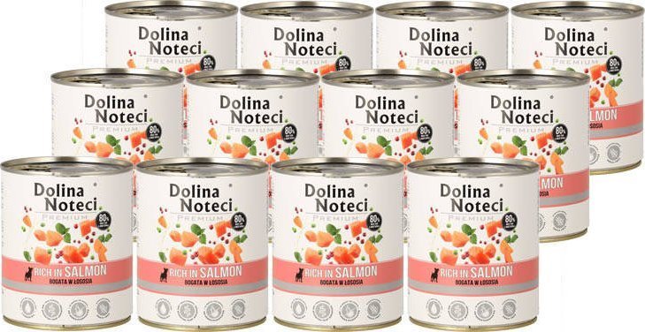 Dolina Noteci Premium z łososime 12x800g