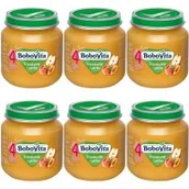Desery dla dzieci - BoboVita Brzoskwinie i jabłka po 4 miesiącu zestaw 6 x 125 g - miniaturka - grafika 1