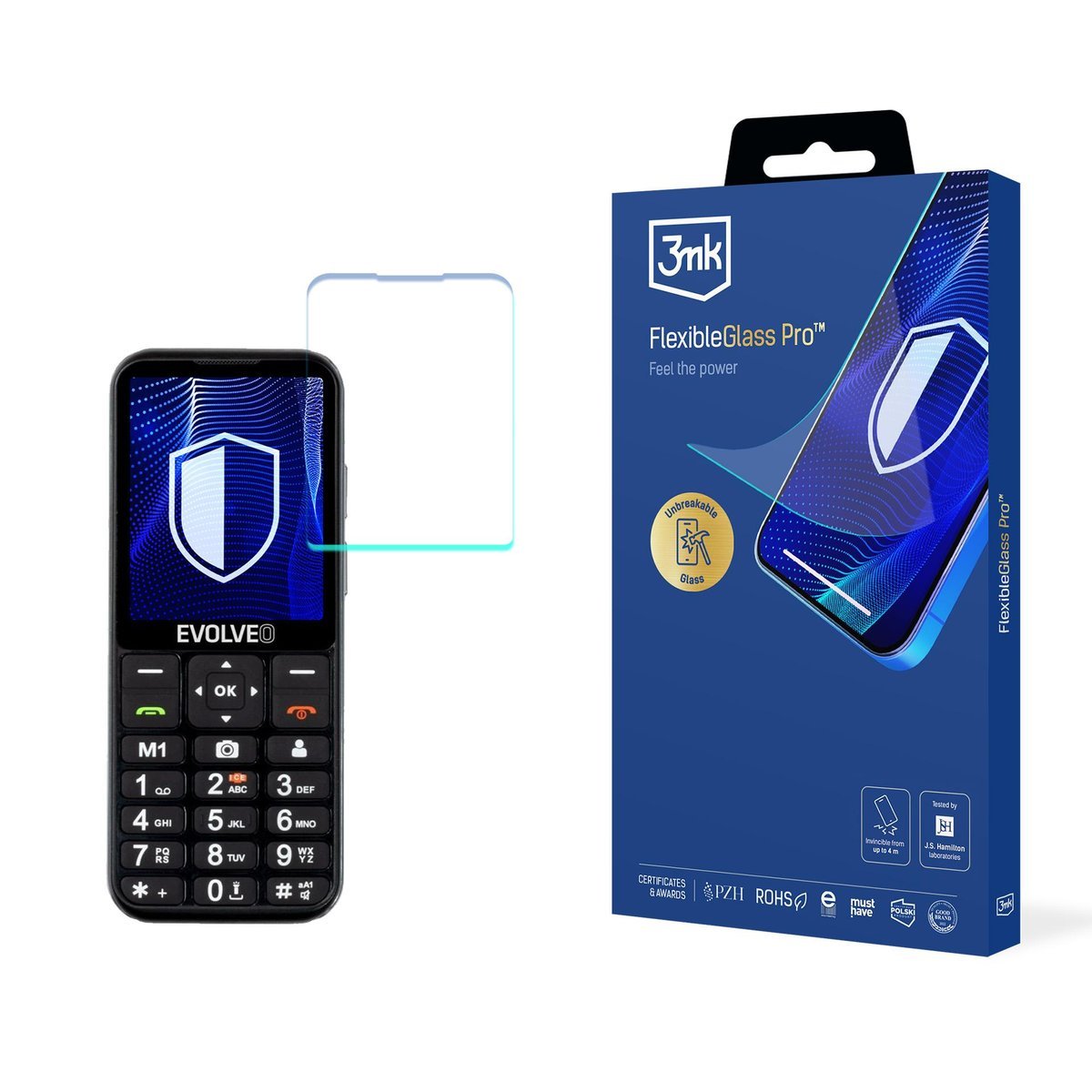 Szkło hybrydowe na ekran do Evolveo EasyPhone LT - 3mk FlexibleGlass Pro