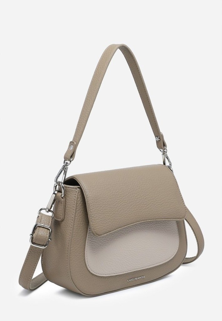 Praktyczna Damska Torebka Listonoszka Na Ramię Do Ręki LUIGISANTO Beżowa