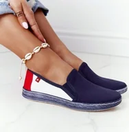 Espadryle damskie - Espadryle damskie Big Star granatowe HH276008 40 - miniaturka - grafika 1