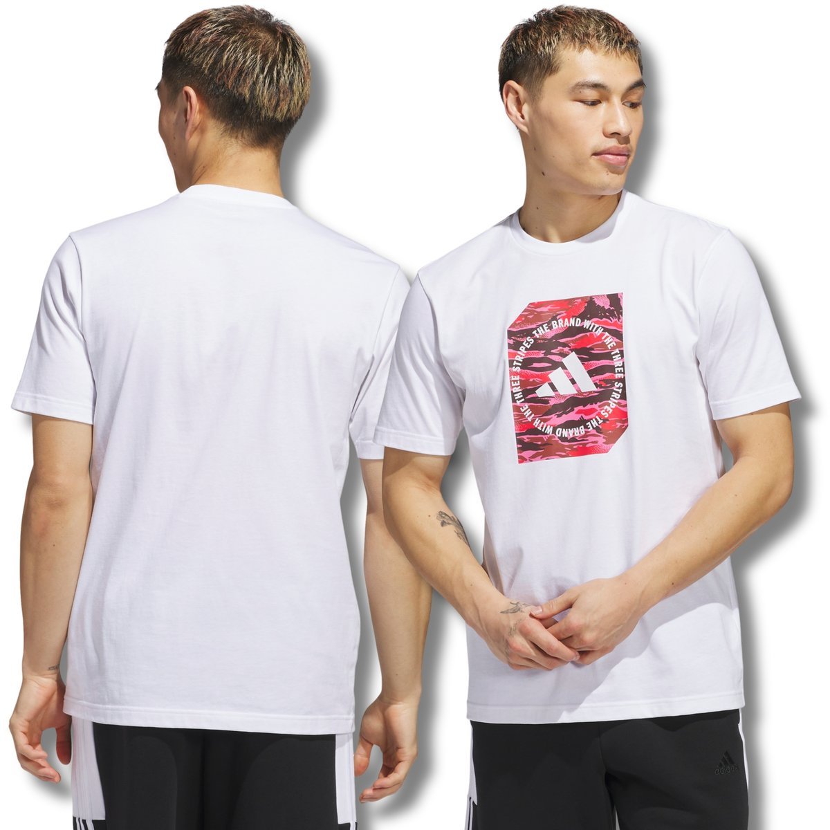Koszulka Męska Adidas Sportowa Krótki Rękaw T-Shirt Bawełniana Biała S