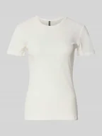 Koszulki i topy damskie - T-shirt o kroju slim fit z mieszanki bawełny model ‘RUKA’ - miniaturka - grafika 1