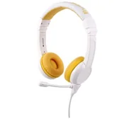 Słuchawki - BuddyPhones BP-SCHOOLP-YELLOW Biało-Żółty - miniaturka - grafika 1