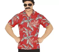 Stroje karnawałowe - KOSZULA HAWAJSKA CZERWONA-M - miniaturka - grafika 1