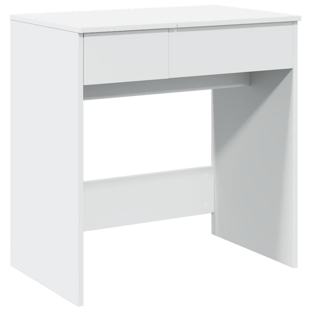 vidaXL Toaletka z lustrem biała 73x46,5x120 cm