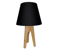 Lampy stojące - Lampa stołowa CONE 1xE27/60W/230V sosna czarny - miniaturka - grafika 1