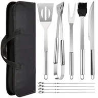 Akcesoria do grilla - Zestaw Do Grilla Grillowania Etui Sztućce Bbq 9Szt - miniaturka - grafika 1