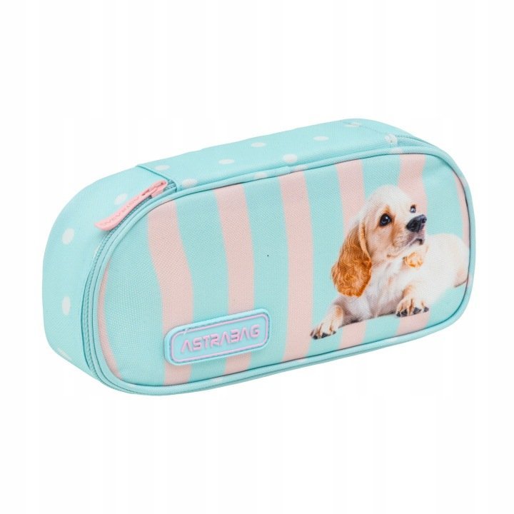PIÓRNIK SZKOLNY SASZETKA ORGANIZER JEDNOKOMOROWY ASTRABAG PUPPY LINE