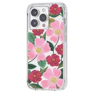 Etui i futerały do telefonów - Rifle Paper Clear - Etui iPhone 14 Pro zdobione złotem (Rose Garden) - miniaturka - grafika 1