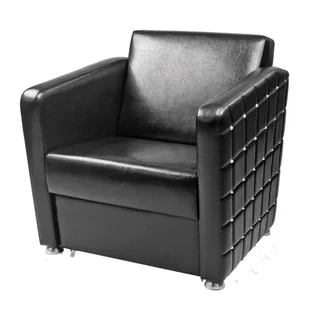 GLAMROCK Fotel do poczekalni Rodzaj obicia: Skaj Basic - Meble kosmetyczne - miniaturka - grafika 2