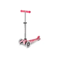 Zabawki i gry sportowe - Hulajnoga Mini Micro Deluxe Glow LED Plus Frosty Pink - miniaturka - grafika 1