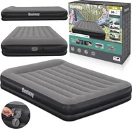 Zabawki i gry sportowe - Bestway dmuchany Materac Tritech z wbudowaną pompką USB 152x203cm 671BU - miniaturka - grafika 1