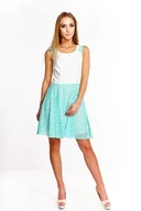 Sukienki - Sukienka FSU357 EKRI MIĘTOWY - Fokus - miniaturka - grafika 1