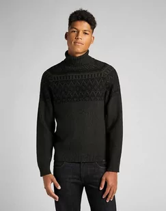 Męski Sweter Lee High Neck Seas Knit Serpico Green L83Hnwoj-2Xl - Swetry męskie - miniaturka - grafika 1