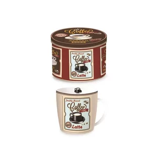 Nuova Cer R2S Porcelanowy kubek w blaszanym pudełku 350 ml R2S Happy Life kremowy 217 LAT - Kubki - miniaturka - grafika 1