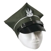 Dodatki do strojów karnawałowych - Rogatywka czapka żołnierza zielona - miniaturka - grafika 1