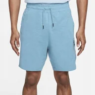 Spodenki męskie - Spodenki BŁĘKITNE SZORTY NIKE BAWEŁNA DM4582-424 r. M - miniaturka - grafika 1