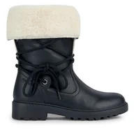 Buty dla dziewczynek - Kozaki Geox J Casey Girl B Abx J367ZA 000BU C9999 S Czarny - miniaturka - grafika 1