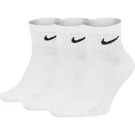Skarpetki damskie - Skarpety NIKE 3-pak Everyday Cush Ankle DRI-FIT Białe - miniaturka - grafika 1