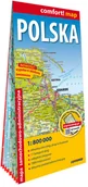 Mapy i plansze edukacyjne - Polska. Laminowana mapa samochodowo-administracyjna 1:800 000 - miniaturka - grafika 1